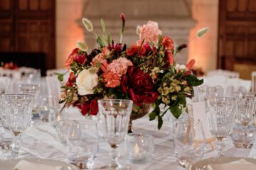 Mariage au château Saint Philippe Meudon_centre de table_Duo Azul