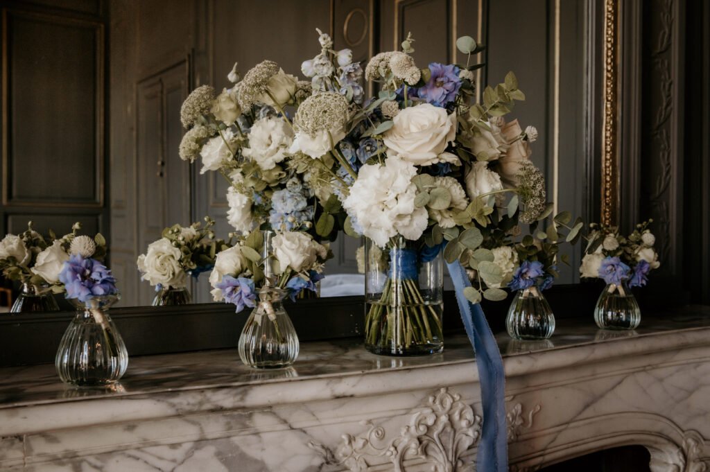 Bouquet de mariée et accessoires de mariage
