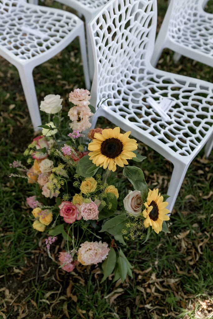 Composition florale pour mariage