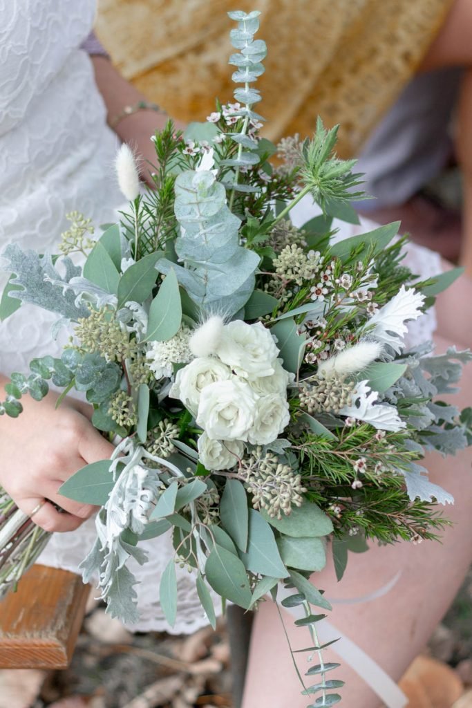 Bouquet de mariée feuillage_Fleuriste mariage Paris_ Le Jardin d'Audrey