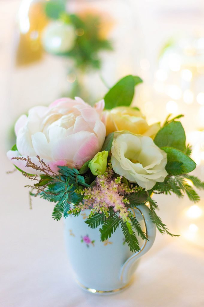 Tasse fleurie - Le Jardin d'Audrey - Fleuriste mariage Paris