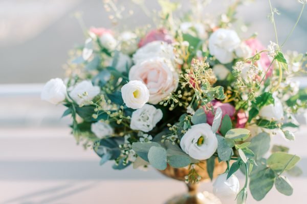 bouquet de mariage pour centre de table réalisé par le Jardin d'Audrey