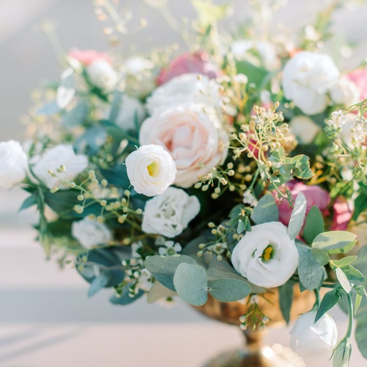 bouquet de mariage pour centre de table réalisé par le Jardin d'Audrey